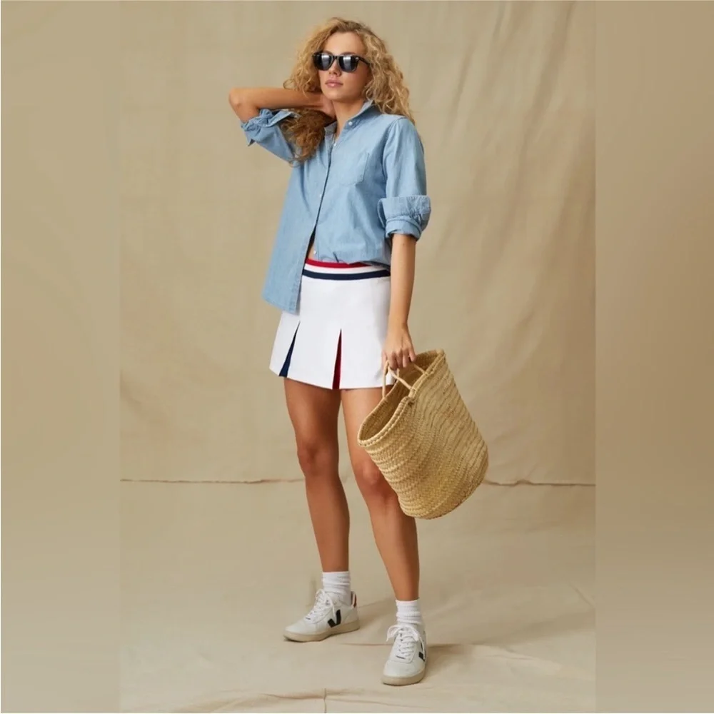 Tuckernuck/Tnuck Sport 14 inch Carly Tennis Skirt in Americana, Size Large, NWT - Picture 1 of 16